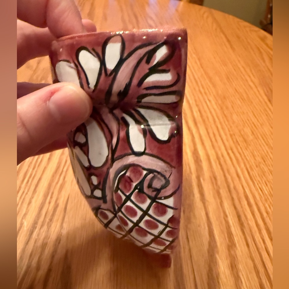 Handcrafted Floral Wall Planter - Picture 6 of 7
